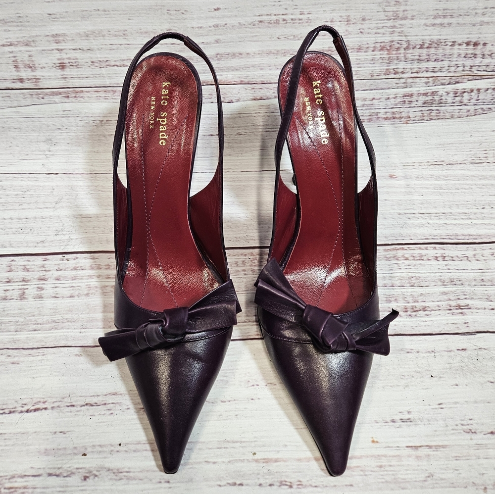Kate Spade Purple Heels with Bow